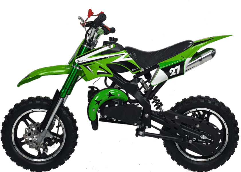 GJ49 - Standard 50CC 2-Stroke Dirt Bike | Black Pull + Self